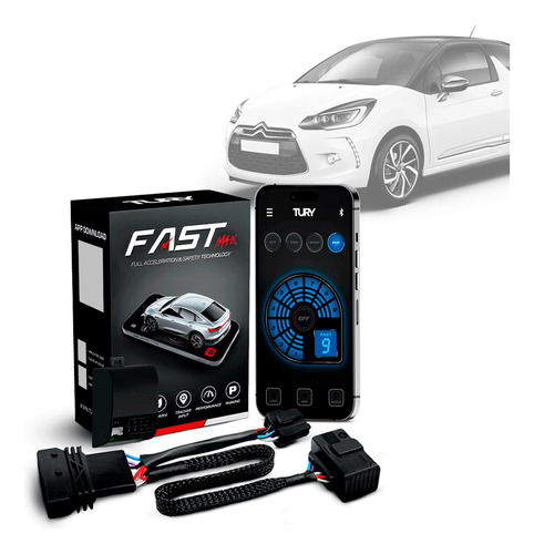 Módulo Acelerador Pedal Fast Com App Ds3 2013 14 15 16 17 18