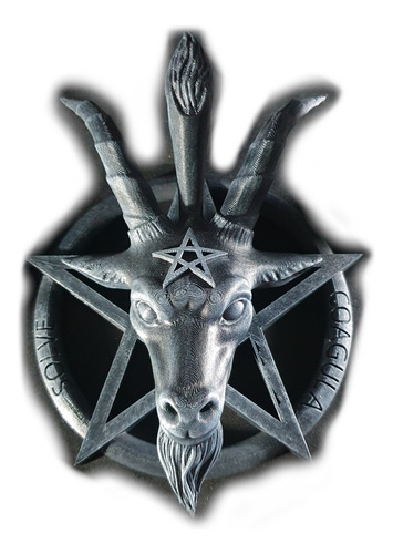 Figura Baphomet Pentagrama - 22cm De Largo