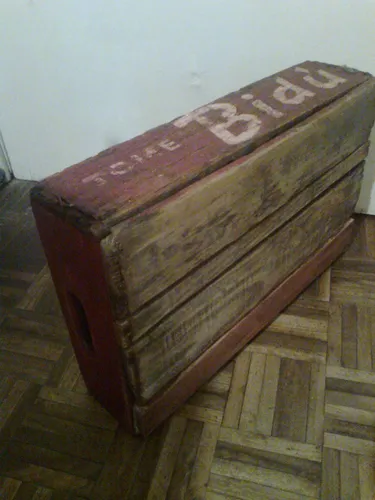 Antiguo Casillero De Madera De Bidu, 24 Botellas, De Los 50 (Usado)