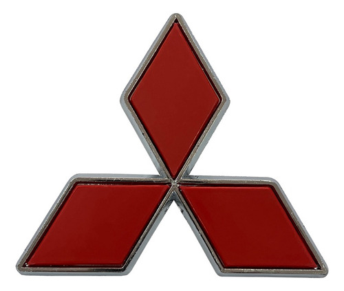 Emblema Logo Mitsubishi Trebol Con Patas Cerradas ( 10 Cm)