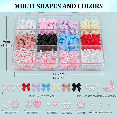 De Uñas De Perlas De Uñas 3d Decoración De Uñas 3d Multiform