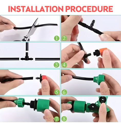 New,, Sistema De Riego Para Riego De Césped Y Jardín,