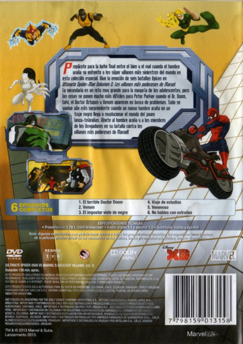 Marvel Ultimate Spider Man Vol.2 - Dvd Original (Usado)