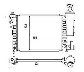 Radiador Peugeot 106 Magneti Marelli Rmm1059rpe