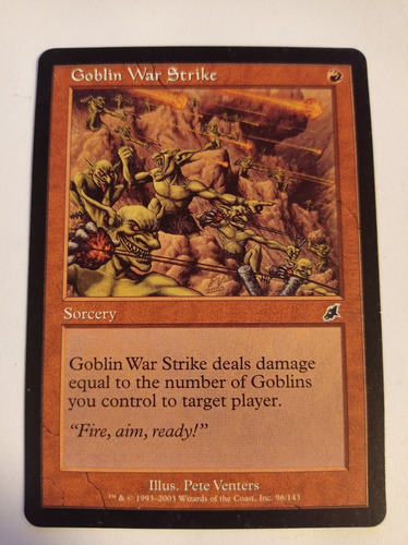 Carta Magic Goblin War Strike [scourge] Mtg Goblin Sorcery