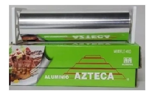 1 Rollo De Papel Aluminio Azteca Verde 400 Metros