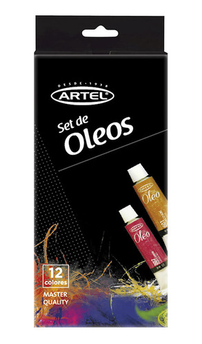 Set 12 Pintura Al Óleo 12ml Artel