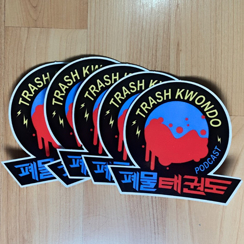 5 Stickers De Trashkwondo