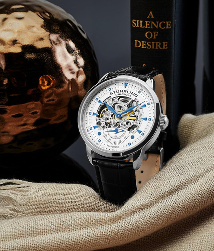 Reloj De Vestir Automático Stuhrling Original Skeleton Para