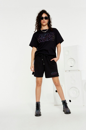 Imagen 1 de 4 de Bermuda Reflex Starwars K. Linea Mich Mujer 47 Street