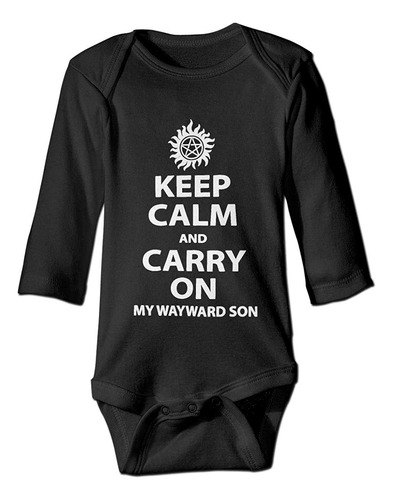 Overnatural Keep Calm And Carry On My Wayward Son Baby - Ma.