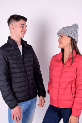 Campera Uniqlo Original Hombre Negro Sin Capucha