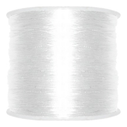 Fio De Silicone Para Pulseiras - Transparente - 1mm - 100m