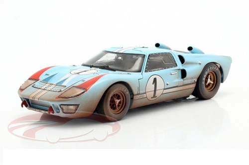 Ford Gt40 Mk Shelby # 1 Ken Miles 2do 24h Le Mans 1966 1/18