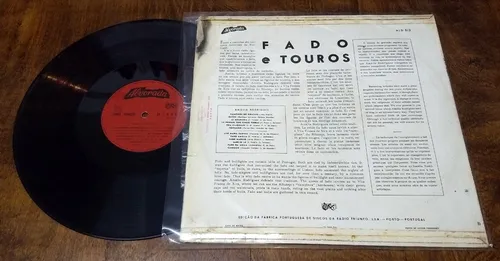Amalia Rodrigues Fado E Touros Disco Vinilo Lp Portugal (Usado)