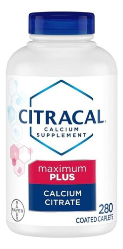 Citracal Calcio + Vitamina D3 Maximum Plus 280 Tabs Bayer Sabor Neutro