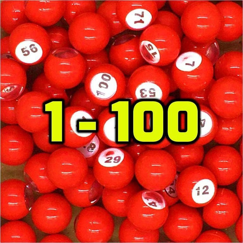 Juego De Bolas De Rifa Tapp Colecciones Del Número 1 Al 100