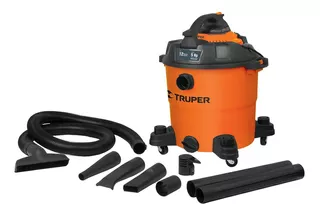 Aspiradora De tacho Truper ASPI-12 45L naranja y negra 120V 60Hz