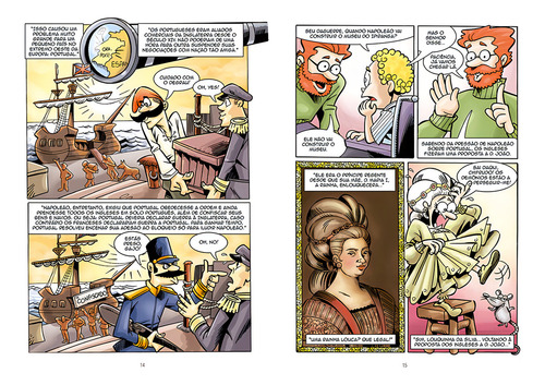 História do Brasil em quadrinhos (Coleção - 2 volumes), de Editora Europa. Editorial Editora Europa Ltda., capa mole em português, 2021