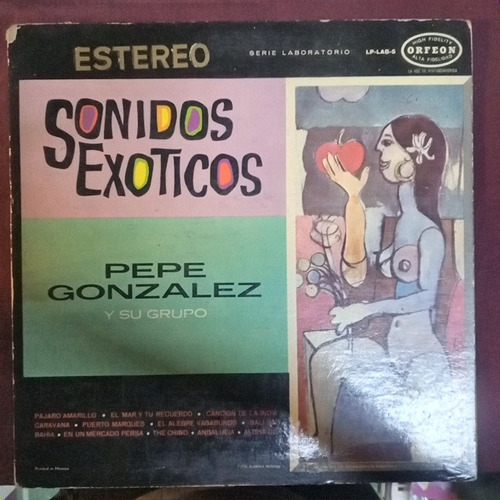 Pepe González Sonidos Exóticos Vinyl,lp,acetato