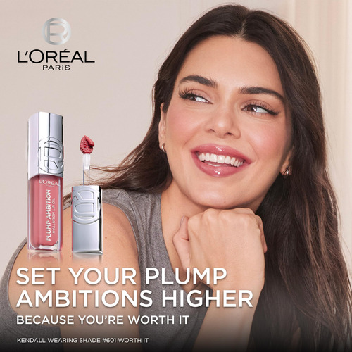 Óleo Labial L'oreal Paris Plump Ambition Hyaluron Worth It 6
