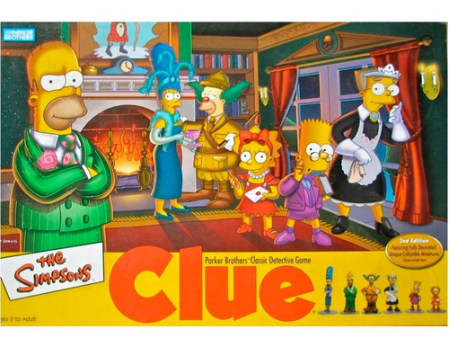 Imagen 3 de 4 de Juego Clue Los Simpsons Juego Detectives 9771