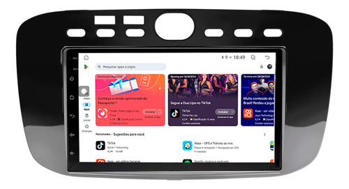 Multimídia Punto 13/17 Qled 7p Android Carplay 2gb 64gb Adak
