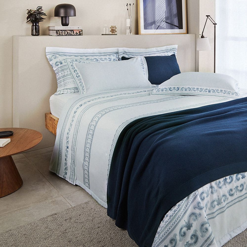 Jogo De Cama King Buddemeyer Mykonos Estampado 4 Peças