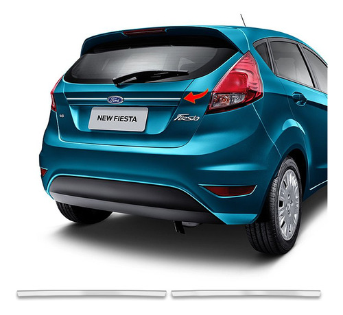 Friso Superior Porta-malas New Fiesta 2013/2018 Cromado