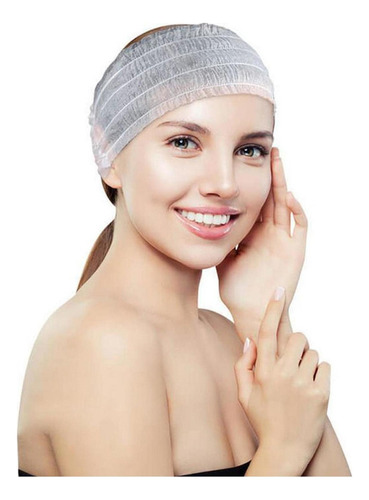 100 Diademas Desechables Para Spa, Diadema Elástica