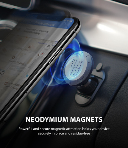 Imagen 3 de 10 de Soporte Celular Auto Magnetico Ringke Gear Car Mount Origina