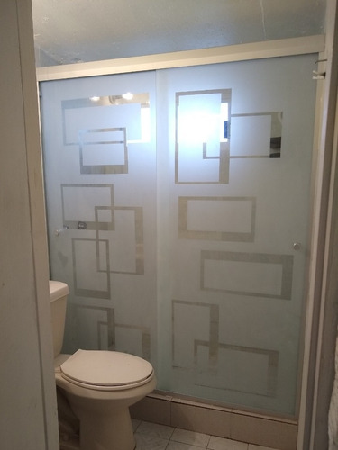 Imagen 9 de 10 de Cancel Baño Cristal Corredizo Vidrio Templado 6mm