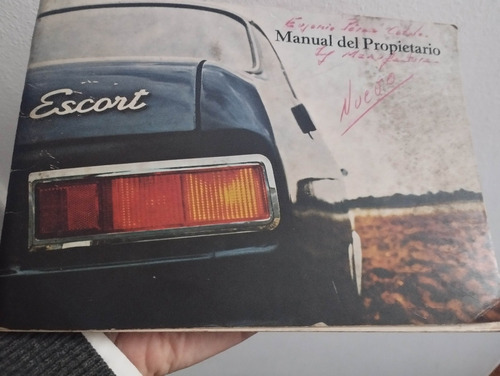 Manual De Propietario Original Ford Escort Mk1 Impreso