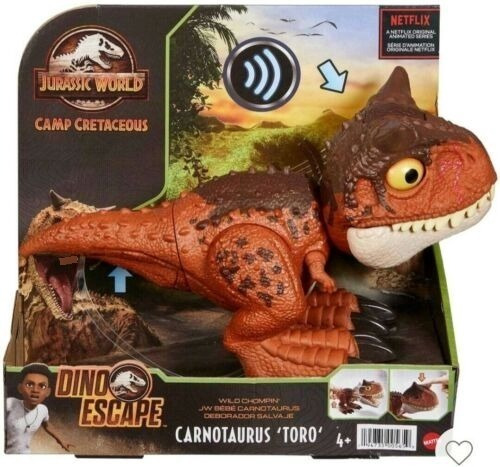 Dinosaurio Carnotauro Toro Bebe Jurassic World Chompin 