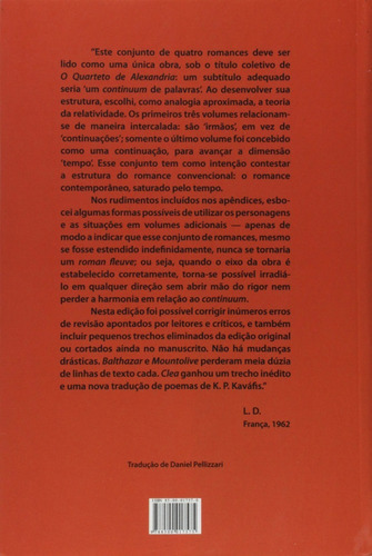 Quarteto De Alexandria, O: Balthazar, De Lawrence  Durrell., Vol. Volume 2. Editora Ediouro Publicacoes - Grupo Ediouro, Capa Mole Em Português, 2006