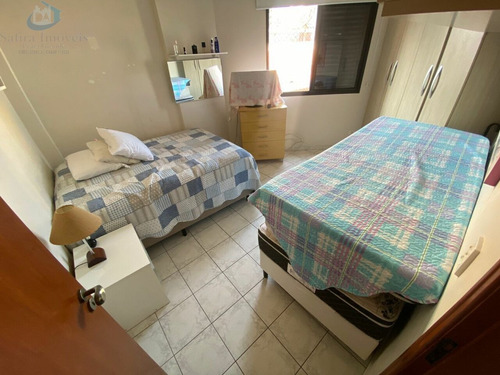 Imagem 13 de 15 de Amplo Apartamento De 1 Dormitório, 1 Vaga, Prédio Frente Praia Na Tupi - Si1868