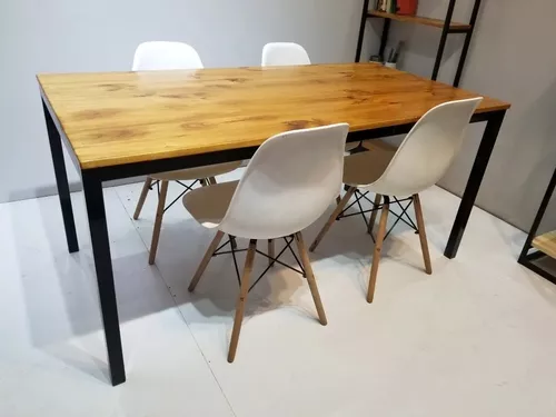 Mesa Comedor Estilo Industrial 120 X 70