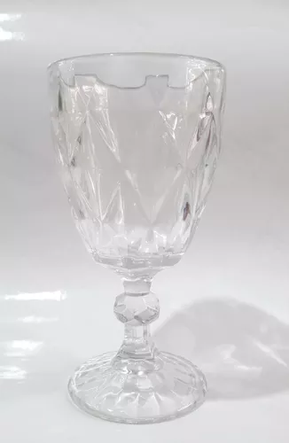 copas labradas de vidrio vintage