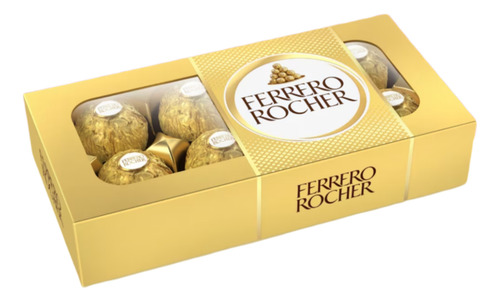 Ferrero Rocher X8 Unidades Chocolate Con Avellana X 100g