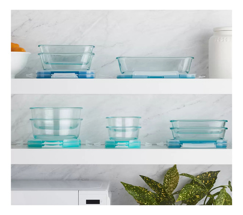 Snapware Pure Pyrex Glass, Recipientes De Vidrio, 18pzs