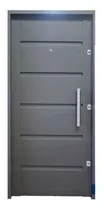 Comprar Puerta seguridad exterior chapa 18 de 80 de HGS 6032 80 color gris grafito