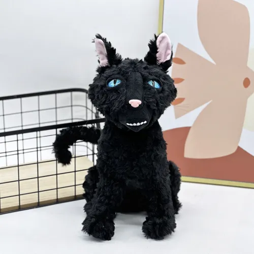 30cm Coraline Cat Plush Toys Cartoon Black Cat Animal Doll