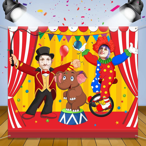 Carnival Circus Party Decoration Carnival Photo Door Banner 