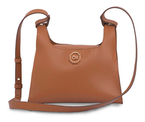 Bolsa Crossbody Cloe Para Mujer Con Al Corte Con Asa Larga Color Marrón