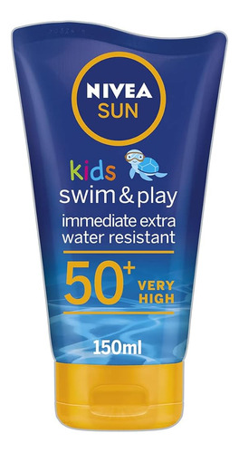 ~? Nivea Sun Kids Swim & Play Sun Loción Solar Spf50+ 150 Ml