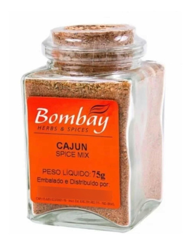 Tempero Cajun Bombay Herbs & Spices 75g - Kit 2 X 75g