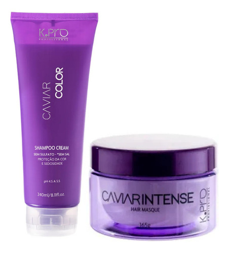 Kit Caviar Shampoo 240ml + Intense Masque 165g - Kpro