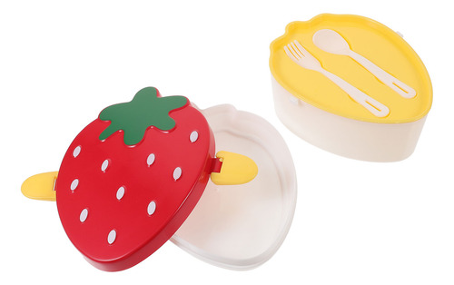 Lonchera Infantil Con Accesorios Con Estampado De Fresas