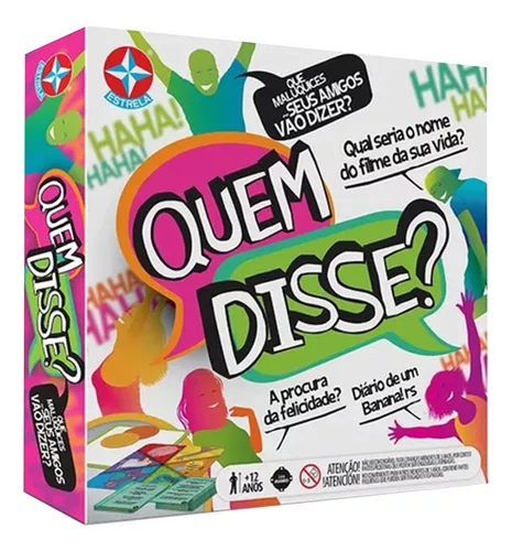 Jogo Divertido Quem Disse? Estrela Perguntas E Respostas