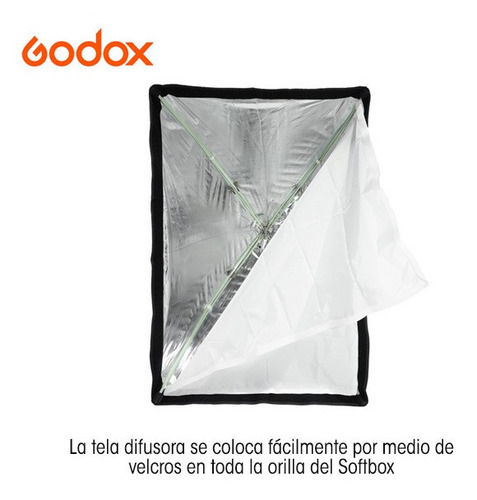 Imagen 6 de 8 de Softbox Tipo Sombrilla 60 X 90 Cm Godox